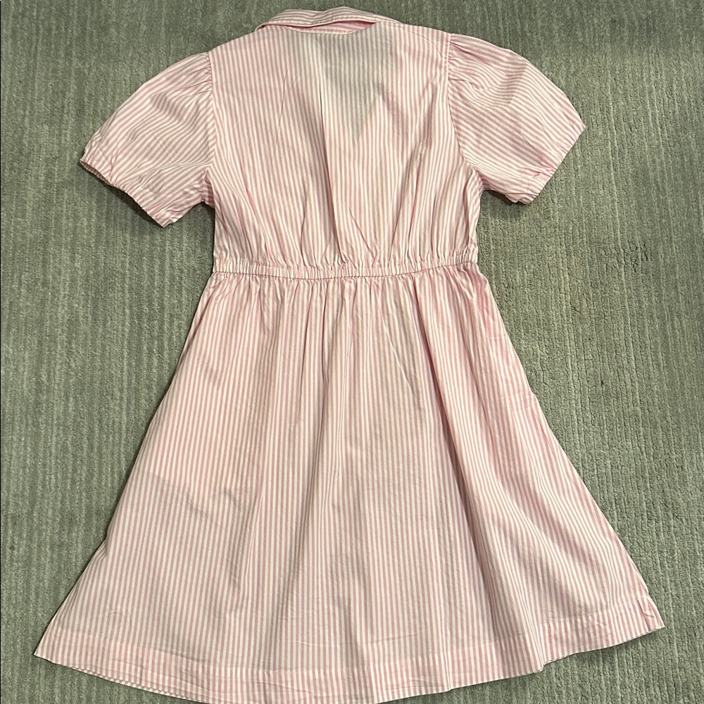 Pink Striped Button-Up Dress – Size 2 🌸 - Picture 5 of 7